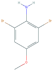 Chemical structure of 2,6-Dibromo-4-methoxyaniline