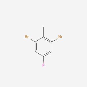 Chemical structure of 2,6-Dibromo-4-Fluorotoluene