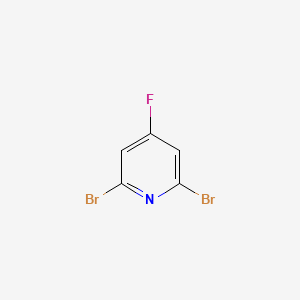 Chemical structure of 2,6-Dibromo-4-fluoropyridine