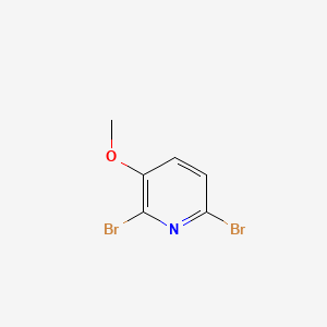 Chemical structure of 2,6-Dibromo-3-methoxypyridine