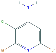 Chemical structure of 2,6-Dibromo-3-chloropyridin-4-amine