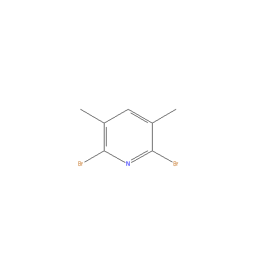 Chemical structure of 2,6-Dibromo-3,5-dimethylpyridine