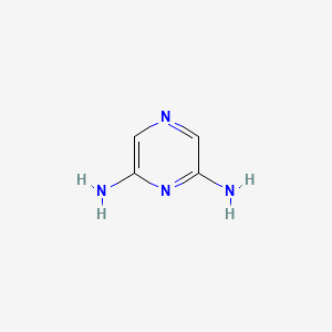 Chemical structure of 2,6-Diaminopyrazine