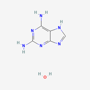 Chemical structure of 2,6-Diaminopurine Monohydrate