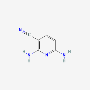 Chemical structure of 2,6-Diaminonicotinonitrile