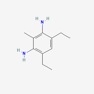 Chemical structure of 2,6-diamino-3,5-diethyltoluene