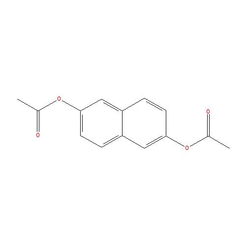 Chemical structure of 2,6-Diacetoxynaphthalene
