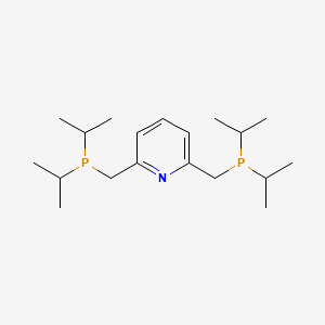 Chemical structure of 2,6-Bis[(diisopropylphosphino)methyl]pyridine