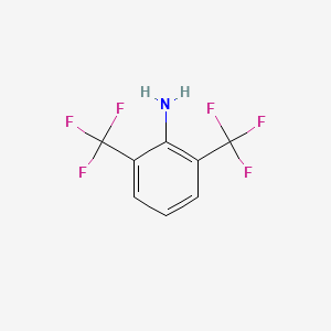 Chemical structure of 2,6-Bis(trifluoromethyl)aniline