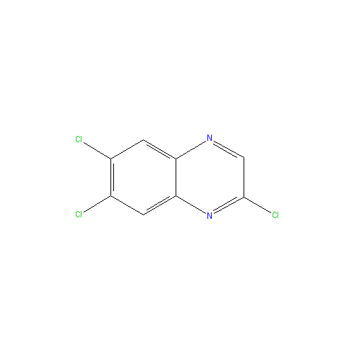 Chemical structure of 2,6,7-Trichloroquinoxaline