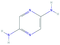 Chemical structure of 2,5-Pyrazinediamine