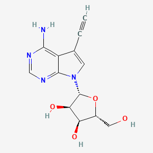 Chemical structure of 2,5-Dioxopyrrolidin-1-yl 6-(2-(propan-2-ylidene)hydrazinyl)nicotinate