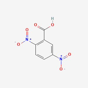 Chemical structure of 2,5-Dinitrobenzoic acid