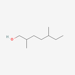 Chemical structure of 2,5-dimethylheptan-1-ol