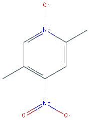 Chemical structure of 2,5-Dimethyl-4-nitropyridine 1-oxide