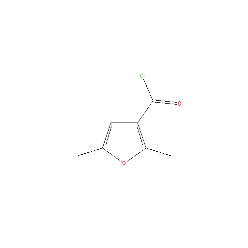 Chemical structure of 2,5-Dimethyl-3-furoyl Chloride