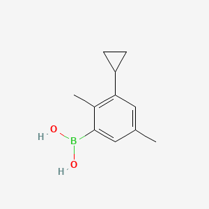 Chemical structure of 2,5-Dimethyl-3-cyclopropylphenylboronic acid