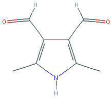 Chemical structure of 2,5-Dimethyl-1H-pyrrole-3,4-dicarbaldehyde