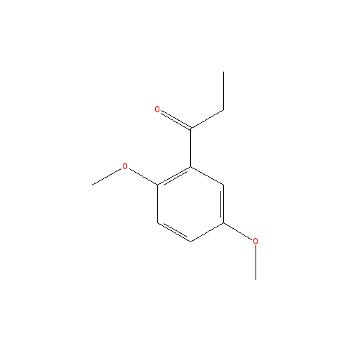 Chemical structure of 2,5-Dimethoxypropiophenone