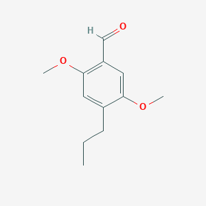 Chemical structure of 2,5-Dimethoxy-4-propylbenzaldehyde