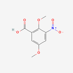 Chemical structure of 2,5-Dimethoxy-3-nitrobenzoic Acid