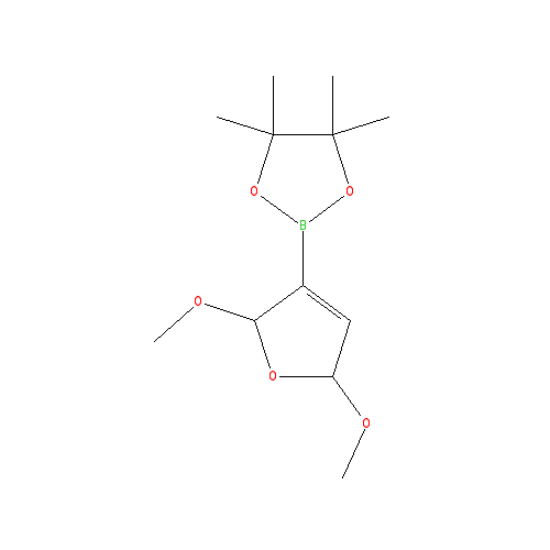 Chemical structure of 2,5-Dimethoxy-2,5-dihydrofuran-3-boronic acid pinacol ester