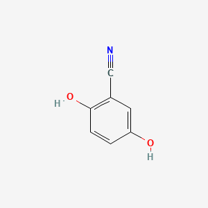 Chemical structure of 2,5-Dihydroxybenzonitrile