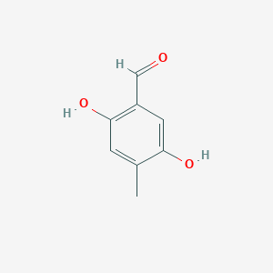 Chemical structure of 2,5-Dihydroxy-4-methylbenzaldehyde