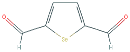 Chemical structure of 2,5-Diformyl-selenophen
