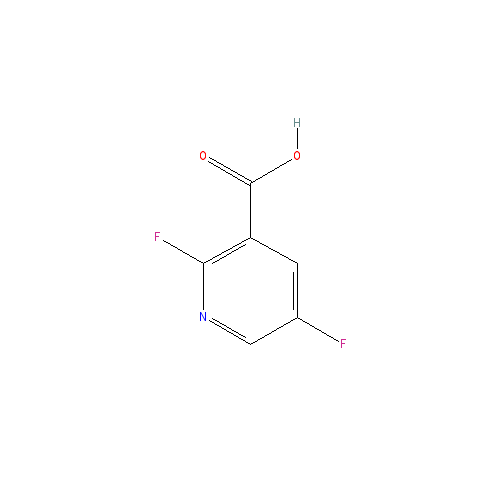 Chemical structure of 2,5-Difluoronicotinic acid