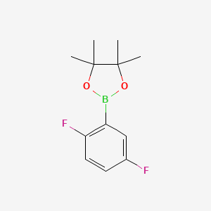 Chemical structure of 2,5-Difluorobenzeneboronic acid pinacol ester