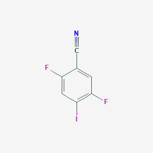 Chemical structure of 2,5-Difluoro-4-iodobenzonitrile