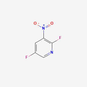 Chemical structure of 2,5-Difluoro-3-nitropyridine