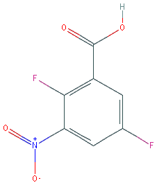 Chemical structure of 2,5-Difluoro-3-nitrobenzoic acid
