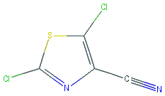 Chemical structure of 2,5-Dichlorothiazole-4-carbonitrile