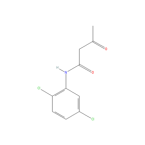 Chemical structure of 2',5'-Dichloroacetoacetanilide