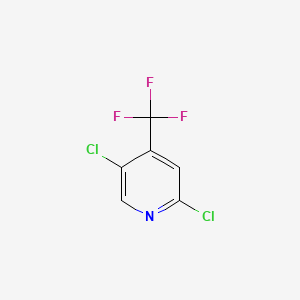 Chemical structure of 2,5-Dichloro-4-(trifluoromethyl)pyridine