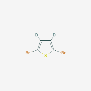 Chemical structure of 2,5-Dibromothiophene-d
