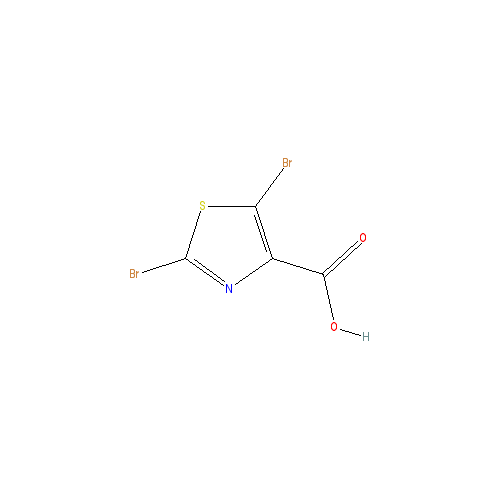 Chemical structure of 2,5-Dibromothiazole-4-carboxylic acid