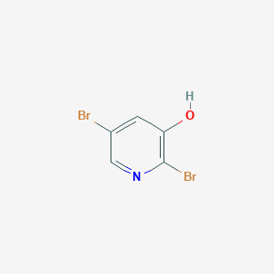 Chemical structure of 2,5-Dibromopyridin-3-ol
