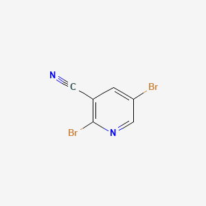 Chemical structure of 2,5-Dibromonicotinonitrile