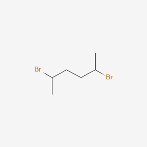 Chemical structure of 2,5-Dibromohexane