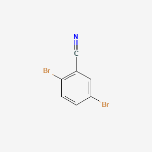 Chemical structure of 2,5-Dibromobenzonitrile