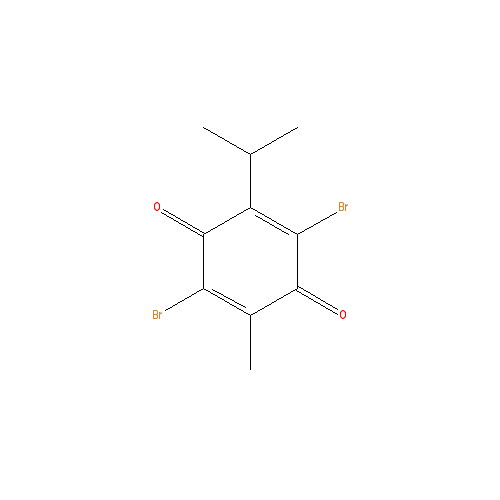 Chemical structure of Dibromothymoquinone
