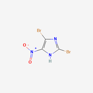 Chemical structure of Imidazole, 2,4-dibromo-5-nitro-