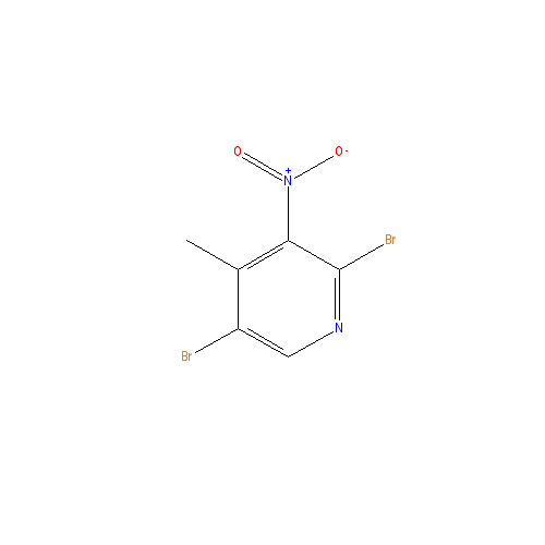 Chemical structure of 2,5-Dibromo-4-methyl-3-nitropyridine