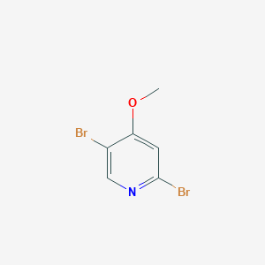 Chemical structure of 2,5-Dibromo-4-methoxypyridine