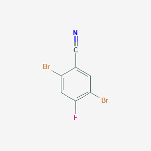 Chemical structure of 2,5-Dibromo-4-fluorobenzonitrile