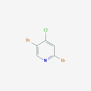 Chemical structure of 2,5-Dibromo-4-chloropyridine