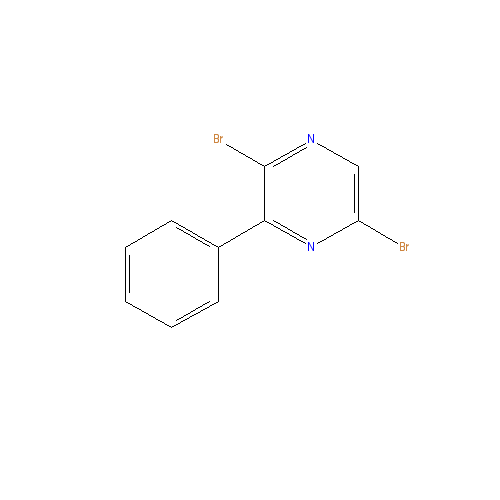 Chemical structure of 2,5-Dibromo-3-phenylpyrazine